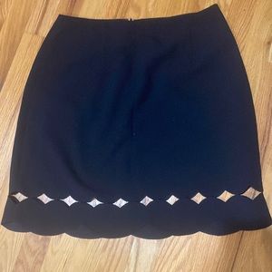 Club Monaco black cut out detail skirt size 10